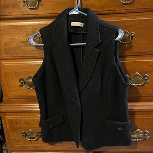 Coldwater creek Women's Textured charcoal Vest